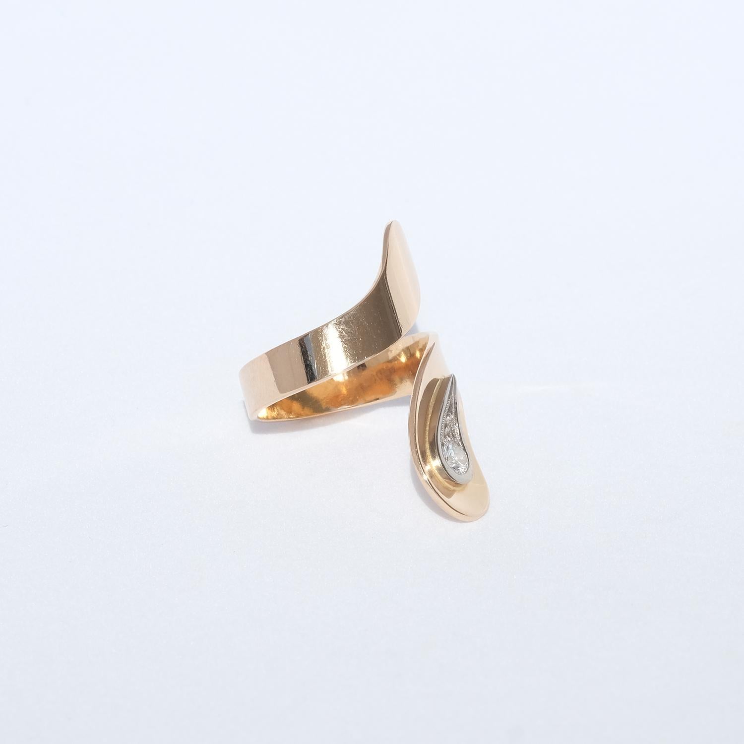 Swedish 18 K Gold Ring Made in 1988 For Sale 1