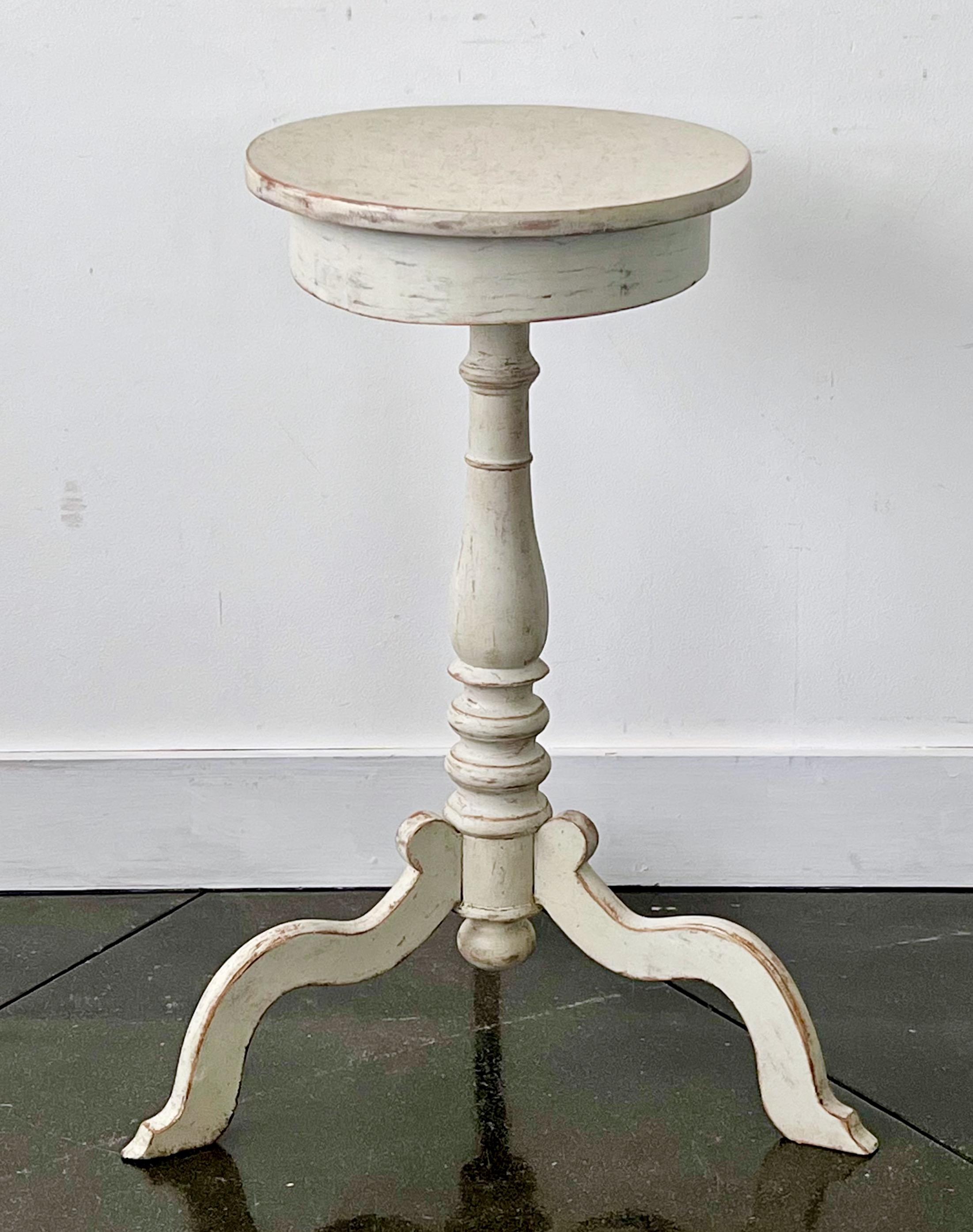 19th Century Swedish 1850s Painted Over Table For Sale