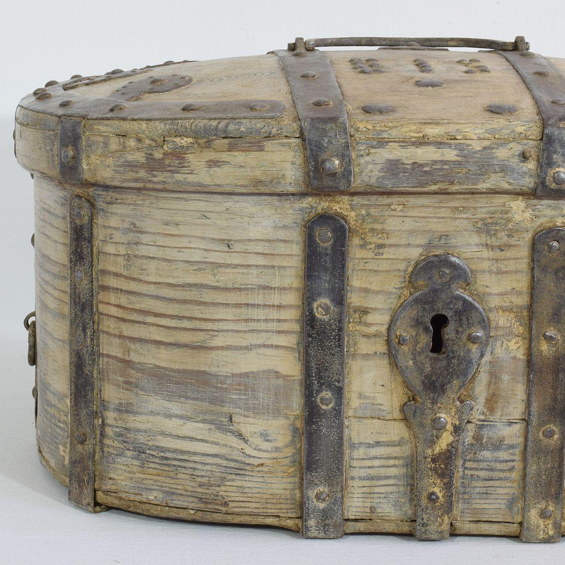 Swedish 18th / 19th Century Bentwood Travel Box or Chest 3