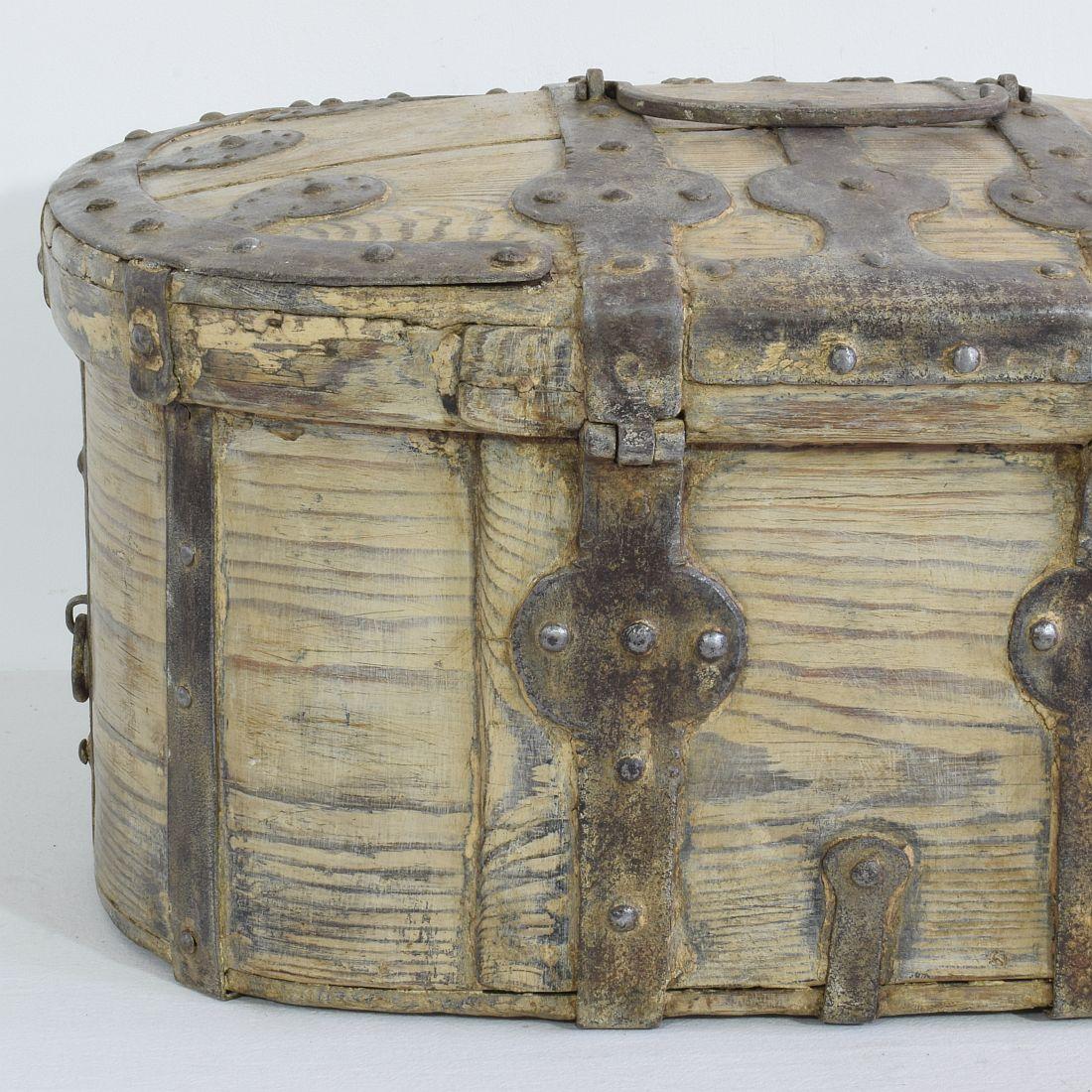 Swedish 18th / 19th Century Bentwood Travel Box or Chest 6