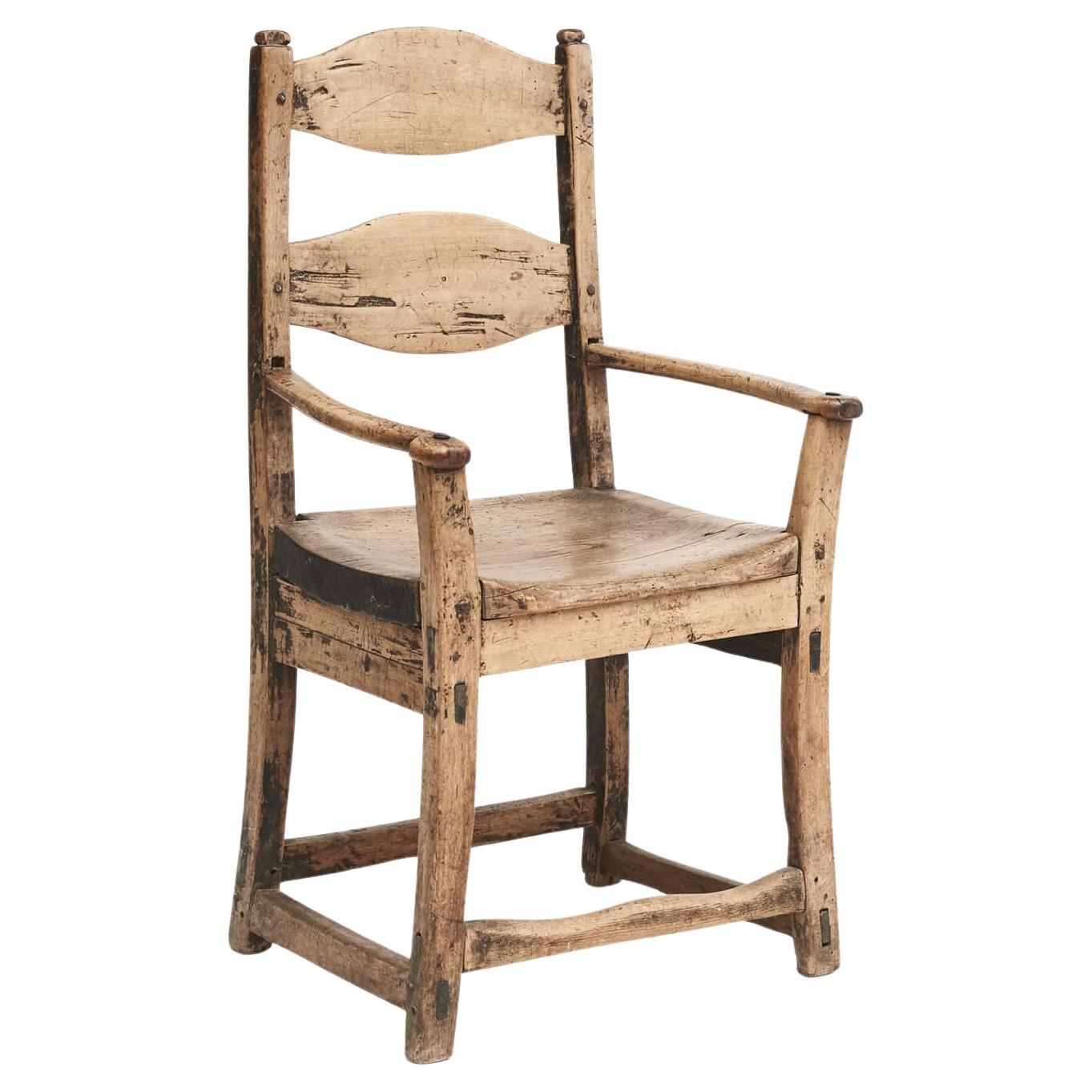 Swedish 18th Century Baroque "Country Chair"