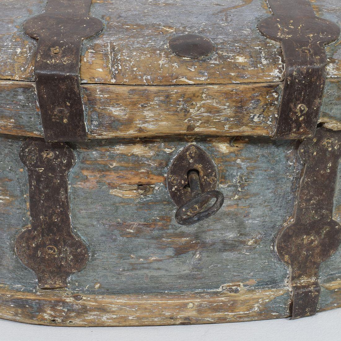 Swedish 18th Century Bentwood Travel Box or Chest 4