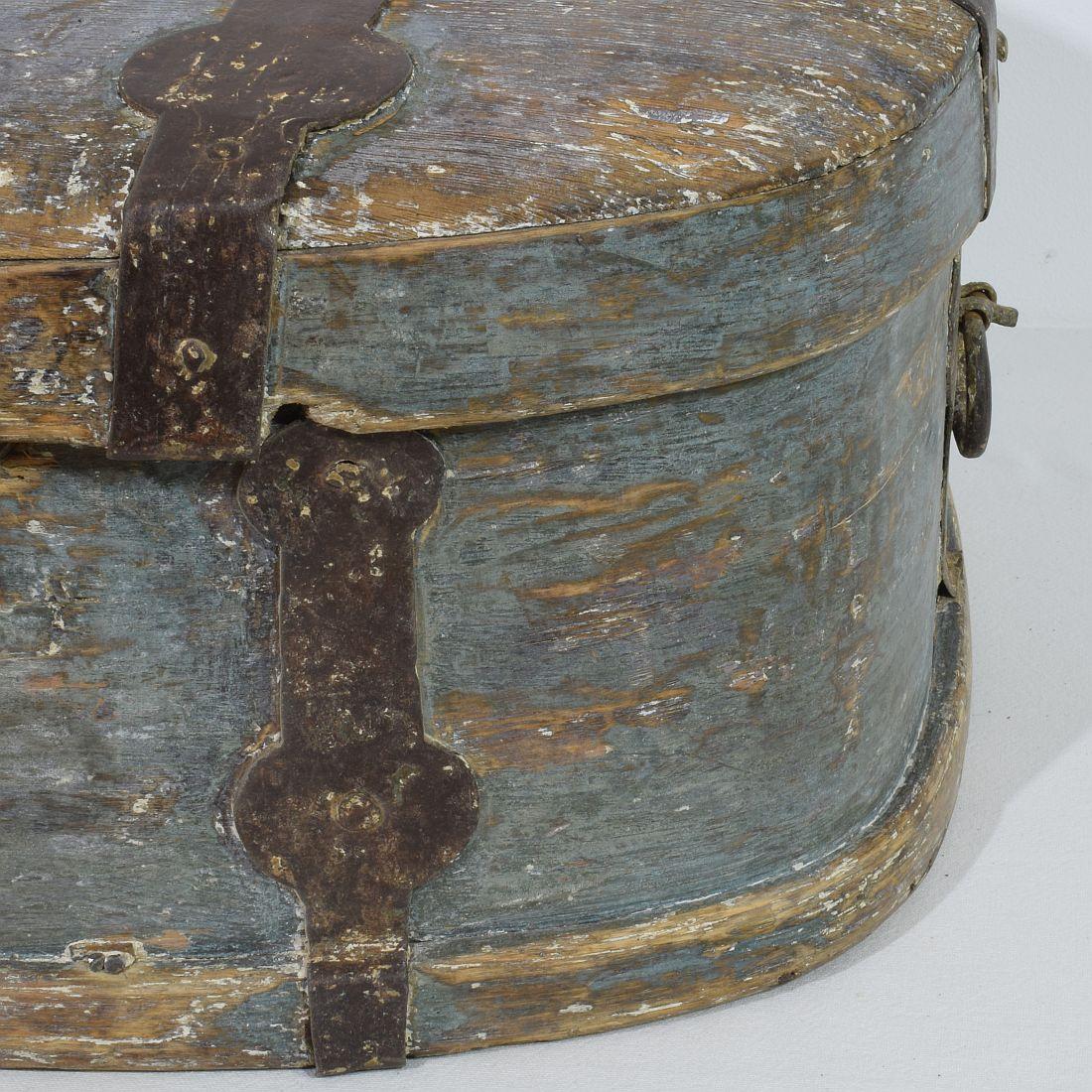 Swedish 18th Century Bentwood Travel Box or Chest 5