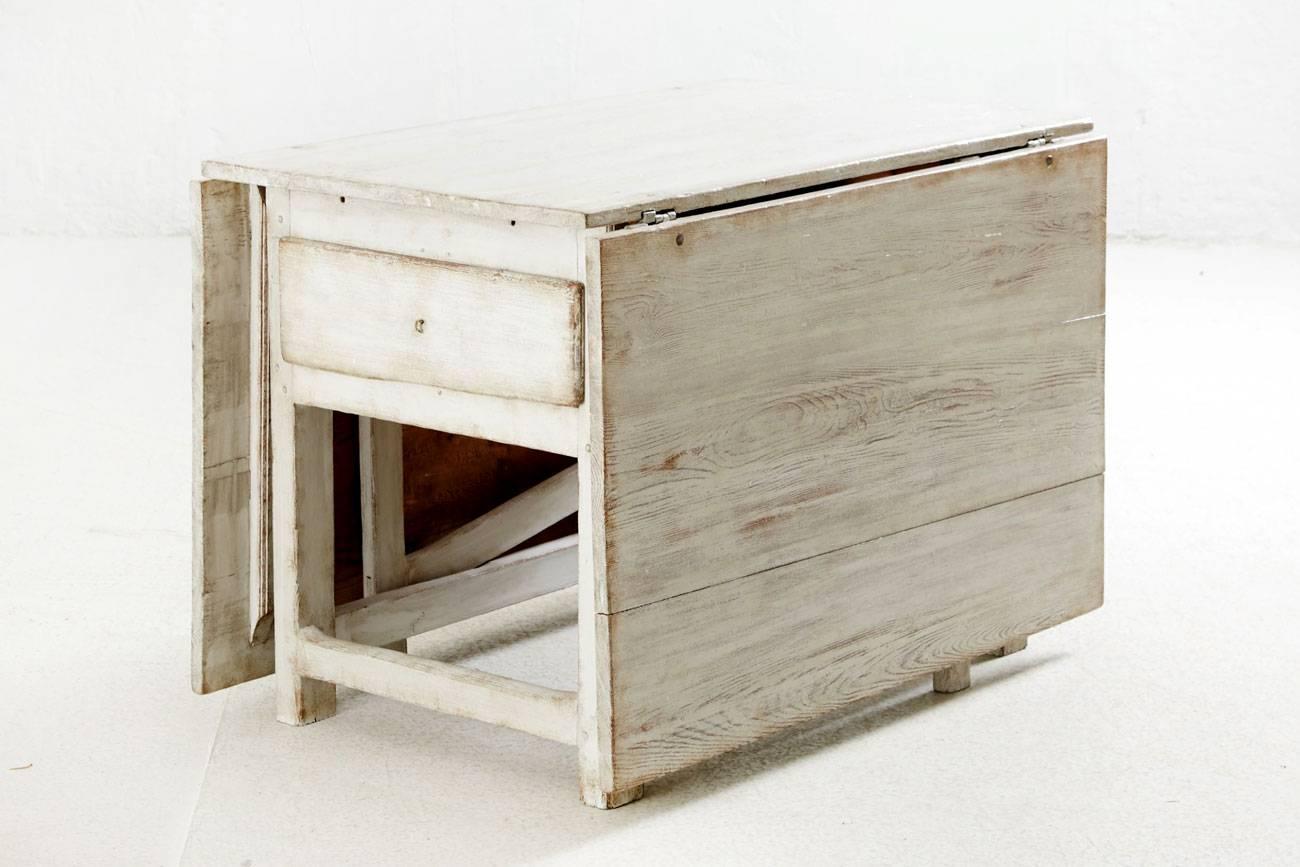 Folk Art Swedish 18th Century Folding Table For Sale