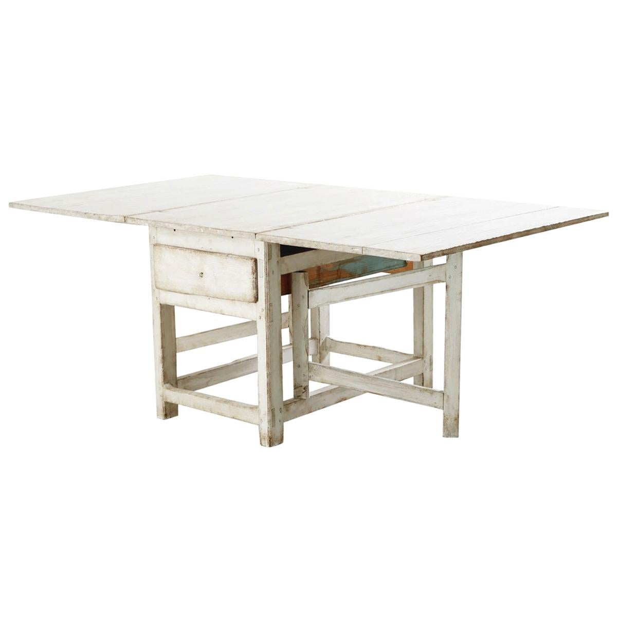 Swedish 18th Century Folding Table For Sale