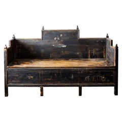 Swedish 18th Century Gustavian Folk Art Sofa