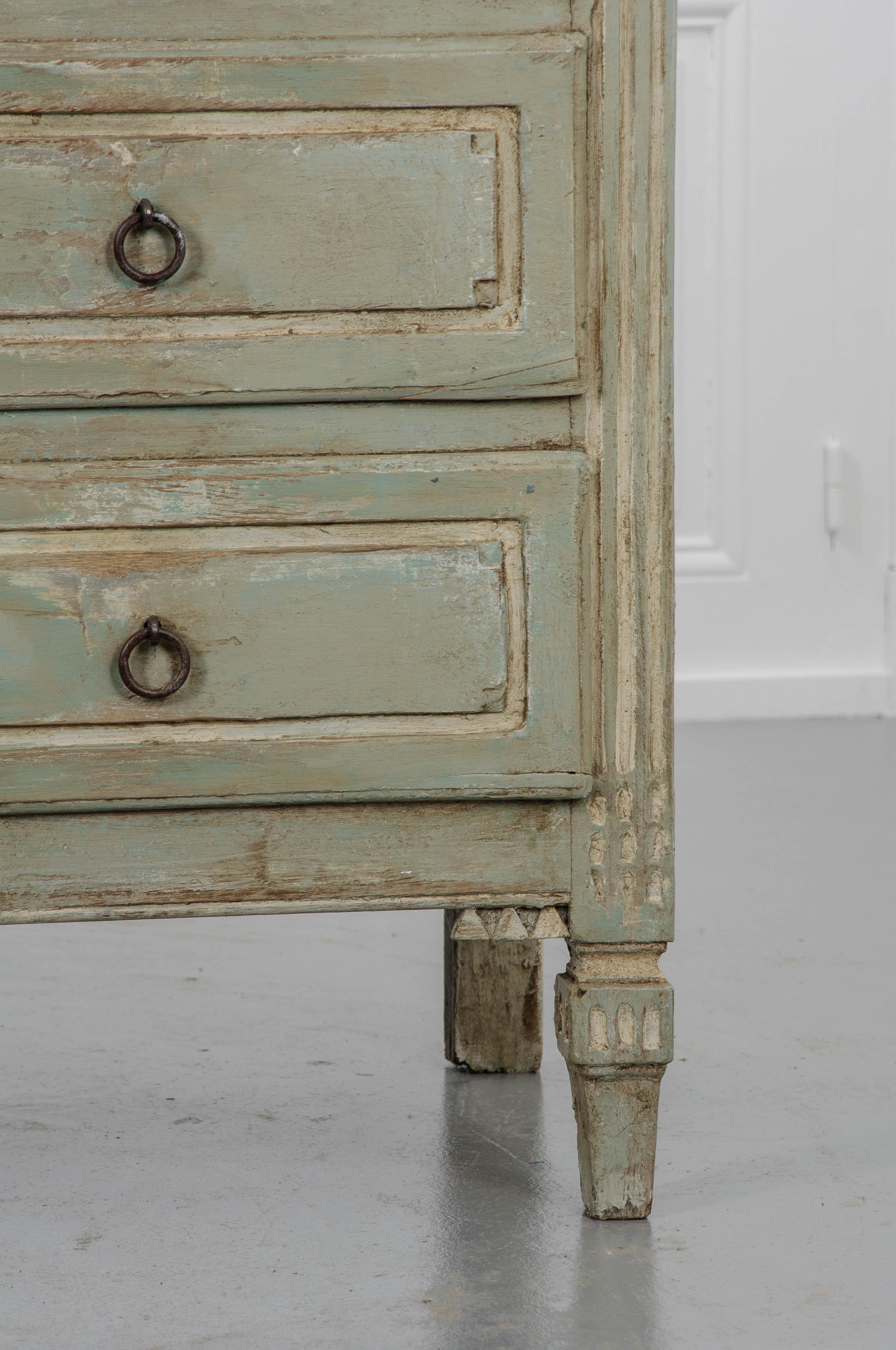 Swedish 18th Century Gustavian Painted Chest of Drawers 7