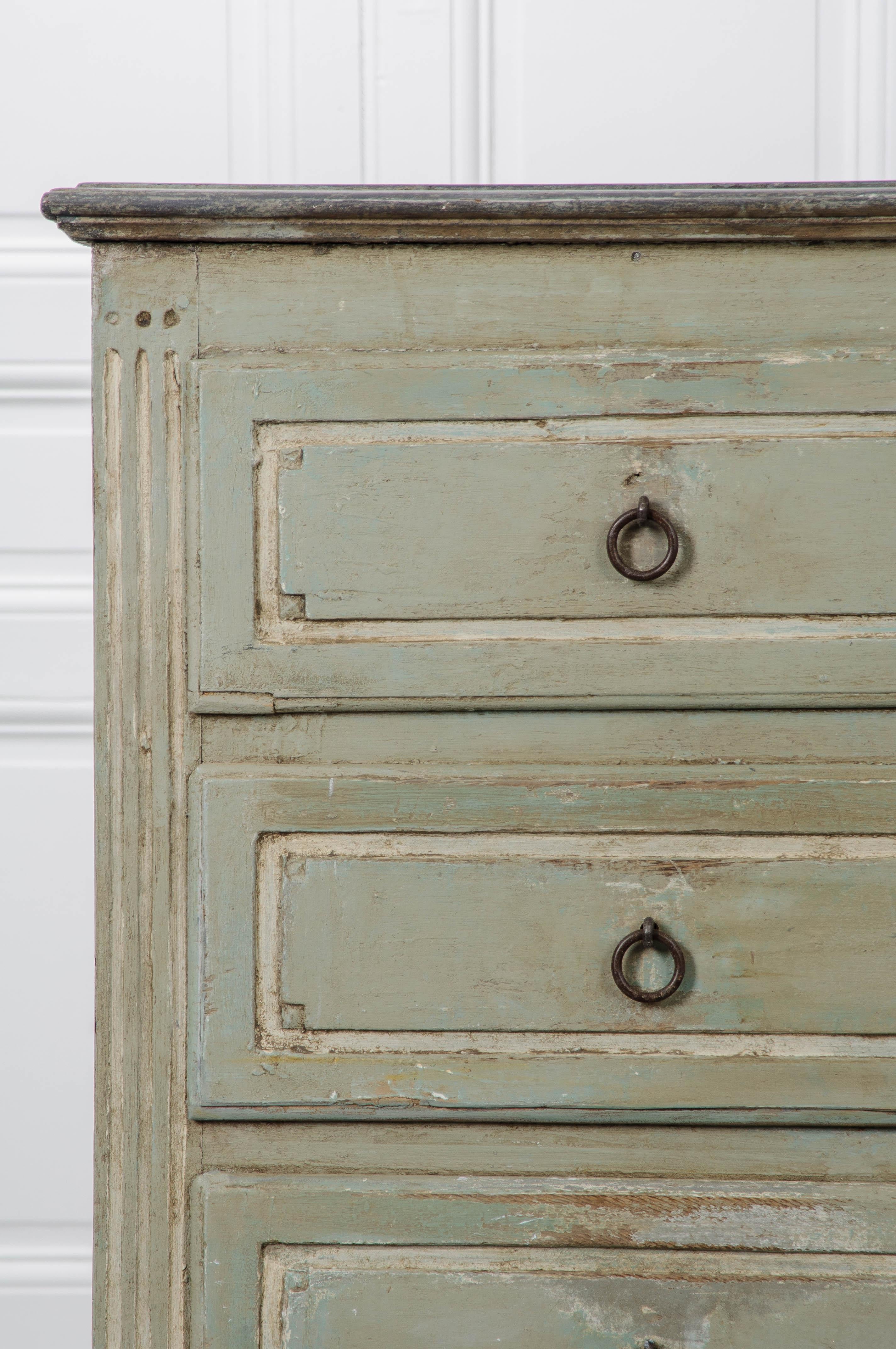 Swedish 18th Century Gustavian Painted Chest of Drawers 8