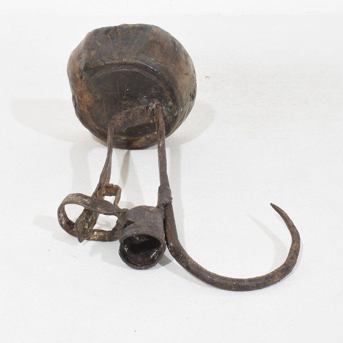 Swedish, 18th Century, Hand Forged Iron Candleholder For Sale 12