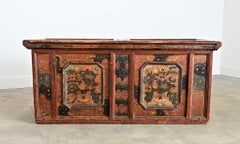 Swedish 18th Century Painted Chest-Trunk