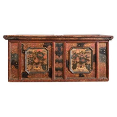 Swedish 18th Century Painted Chest-Trunk
