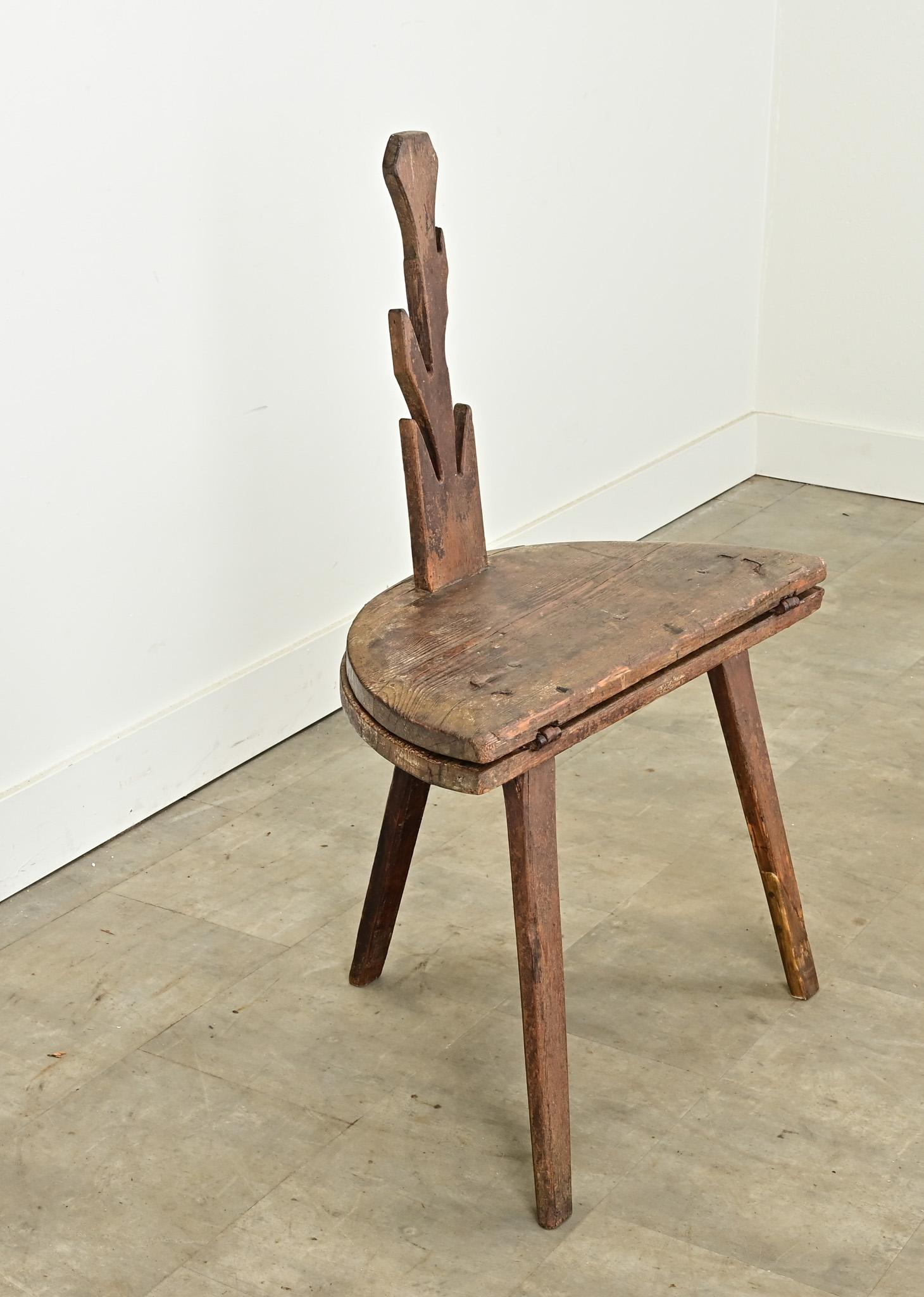 Dutch Swedish 18th Century Pine Chair-Table