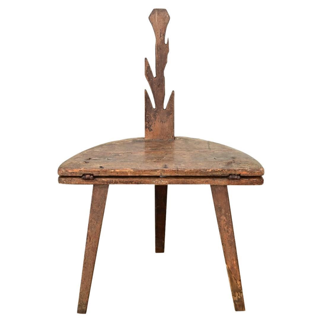 Swedish 18th Century Pine Chair-Table