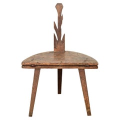 Antique Swedish 18th Century Pine Chair-Table