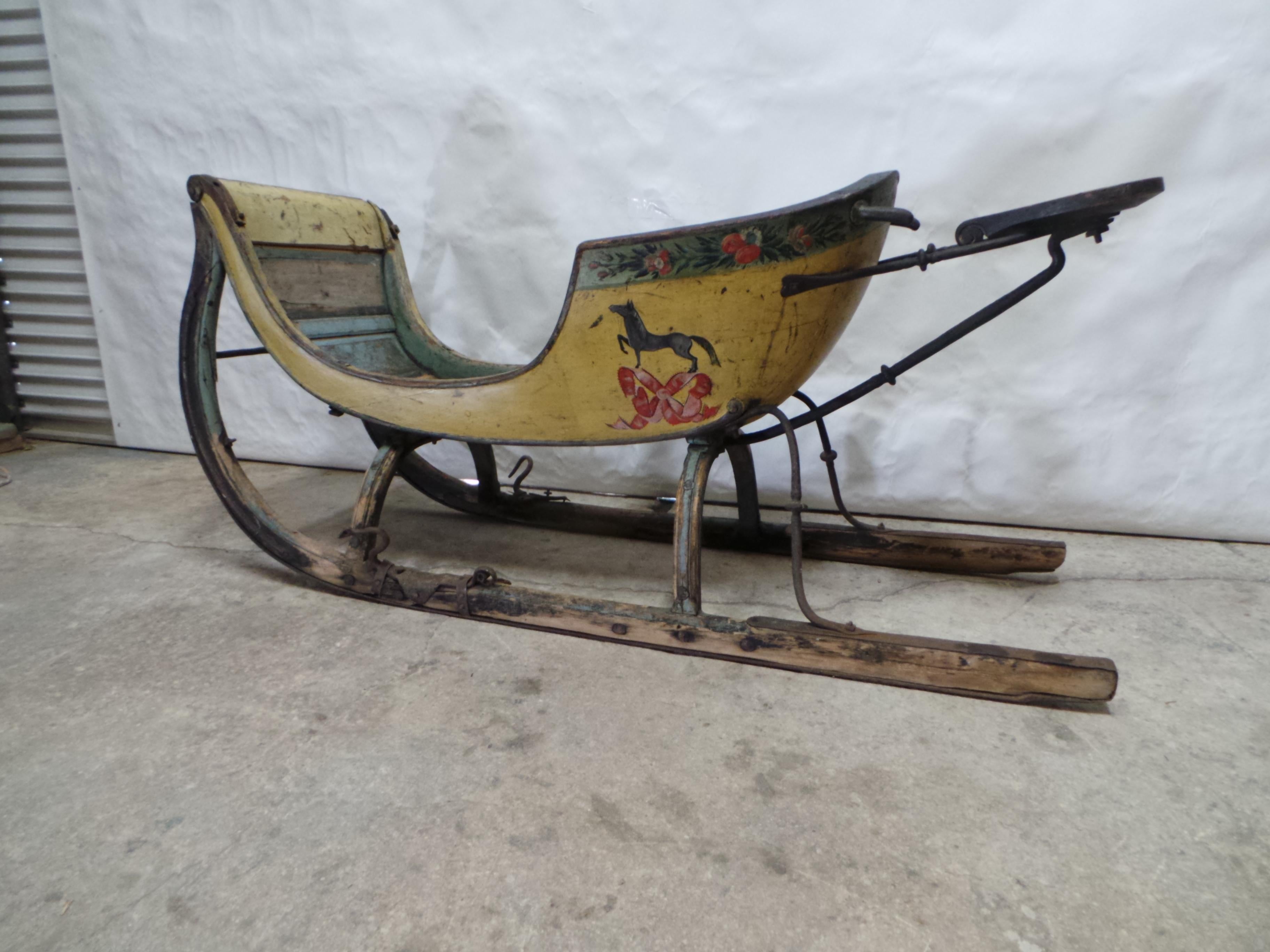 This is a very RARE 100% Original Swedish Rain deer sleigh.  I have owned it for over 30 years and its time for someone else to enjoy it.  you will NEVER see another!!!!!