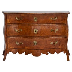 Antique Swedish 18th Century Rococo Bombe Chest