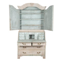 Swedish 18th Century Rococo Secretary