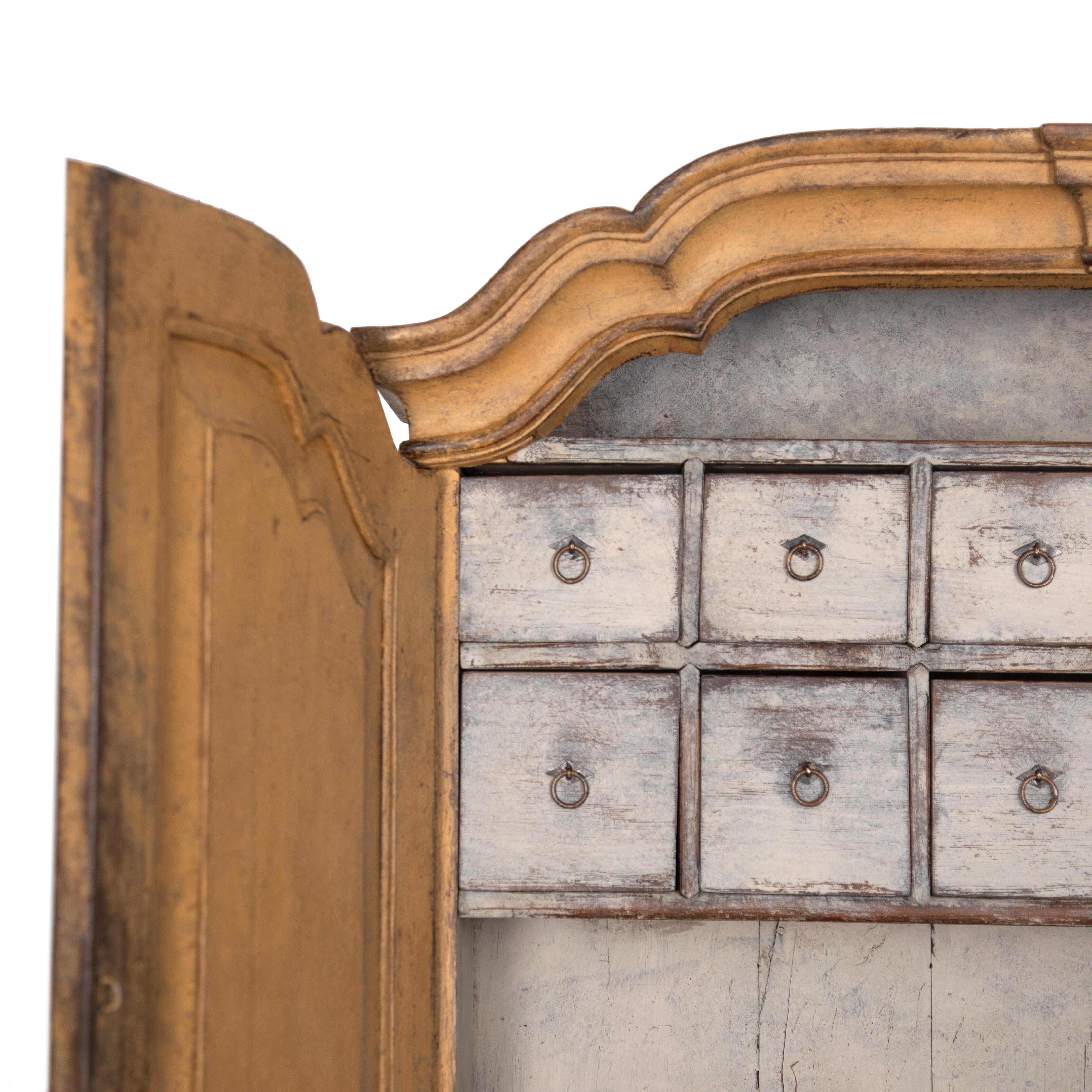 Swedish 18th Century Spice Cabinet 3