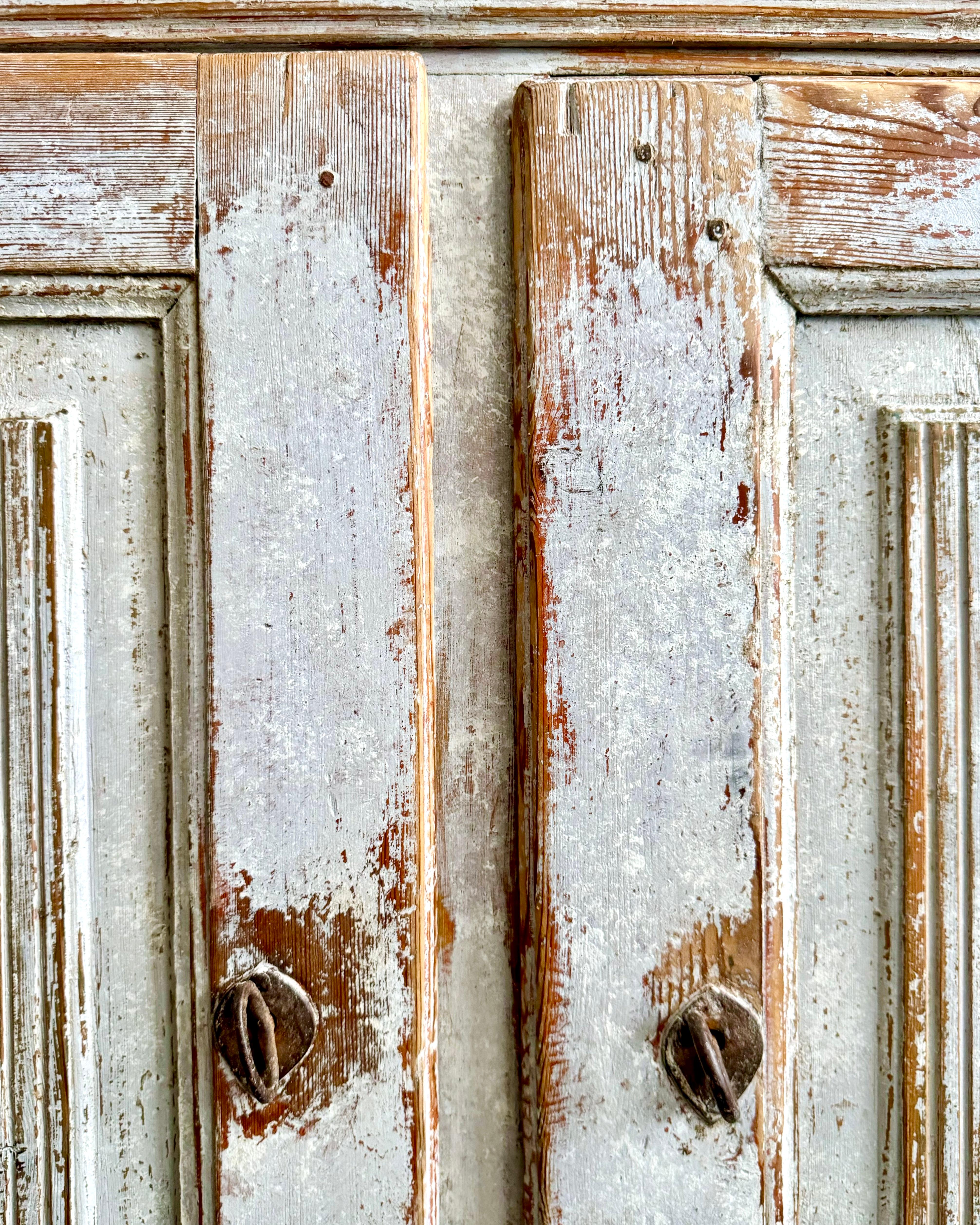 Swedish 18th Century Two-Part Gustavian Cabinet, ca 1790 6