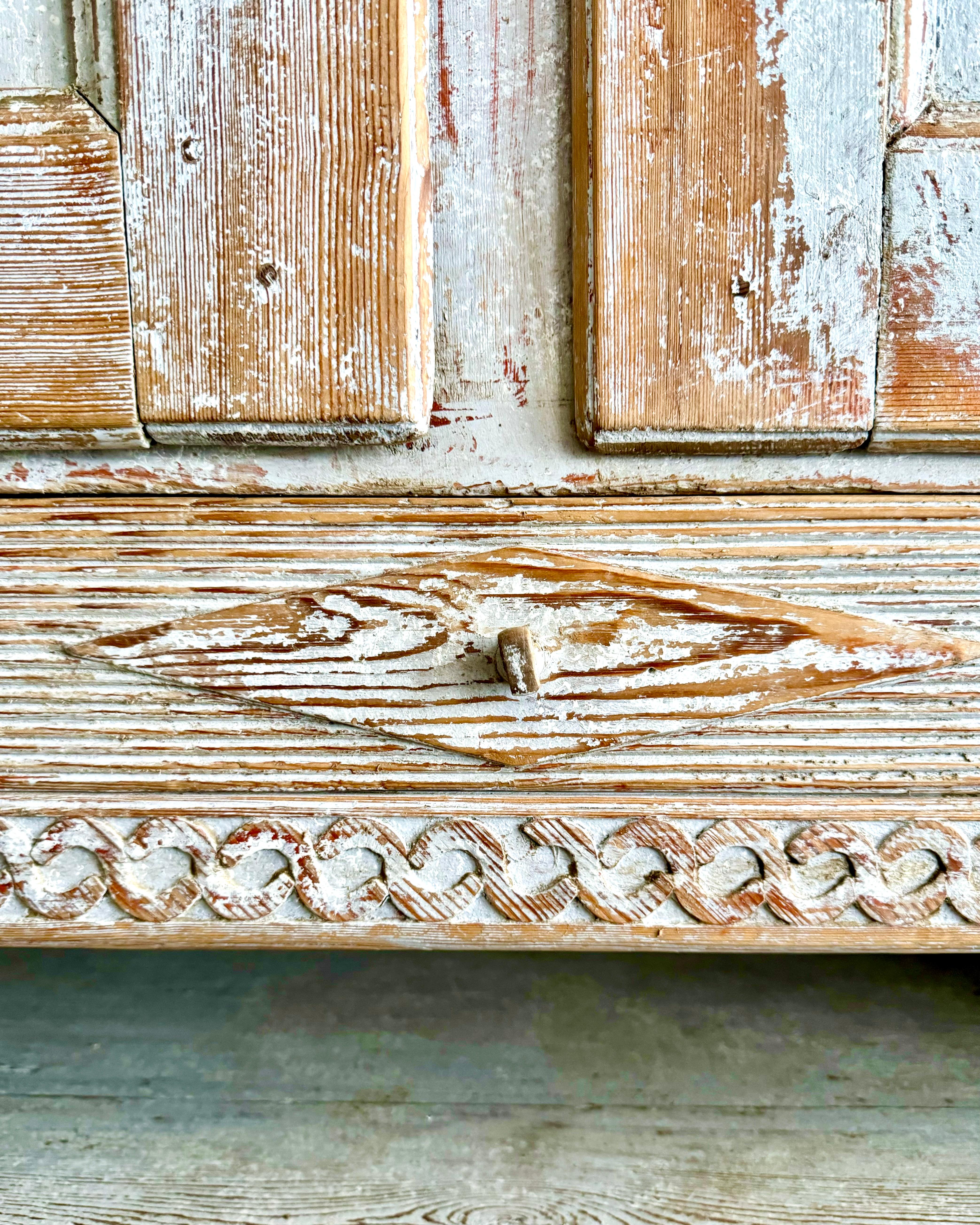 Swedish 18th Century Two-Part Gustavian Cabinet, ca 1790 9