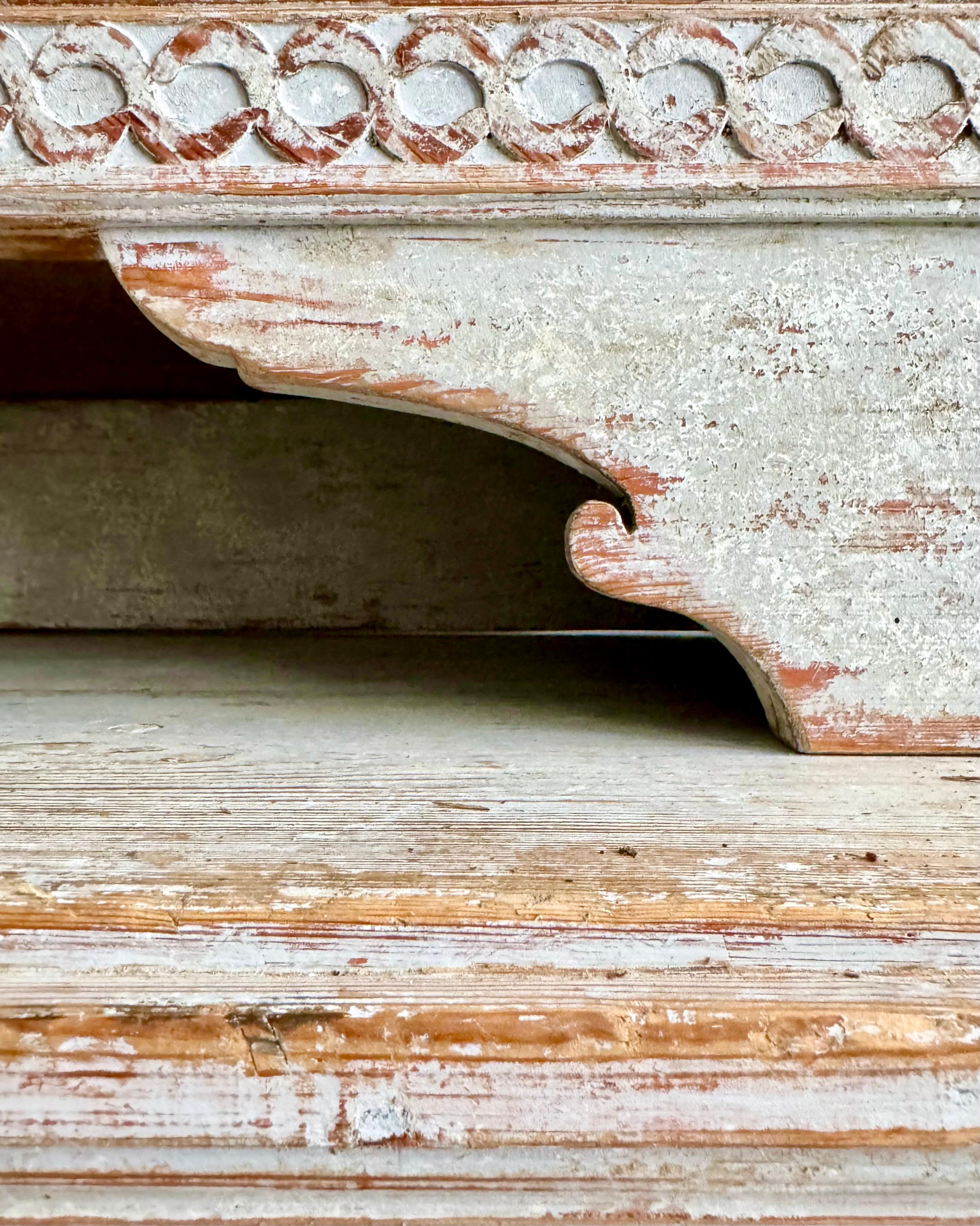 Swedish 18th Century Two-Part Gustavian Cabinet, ca 1790 11