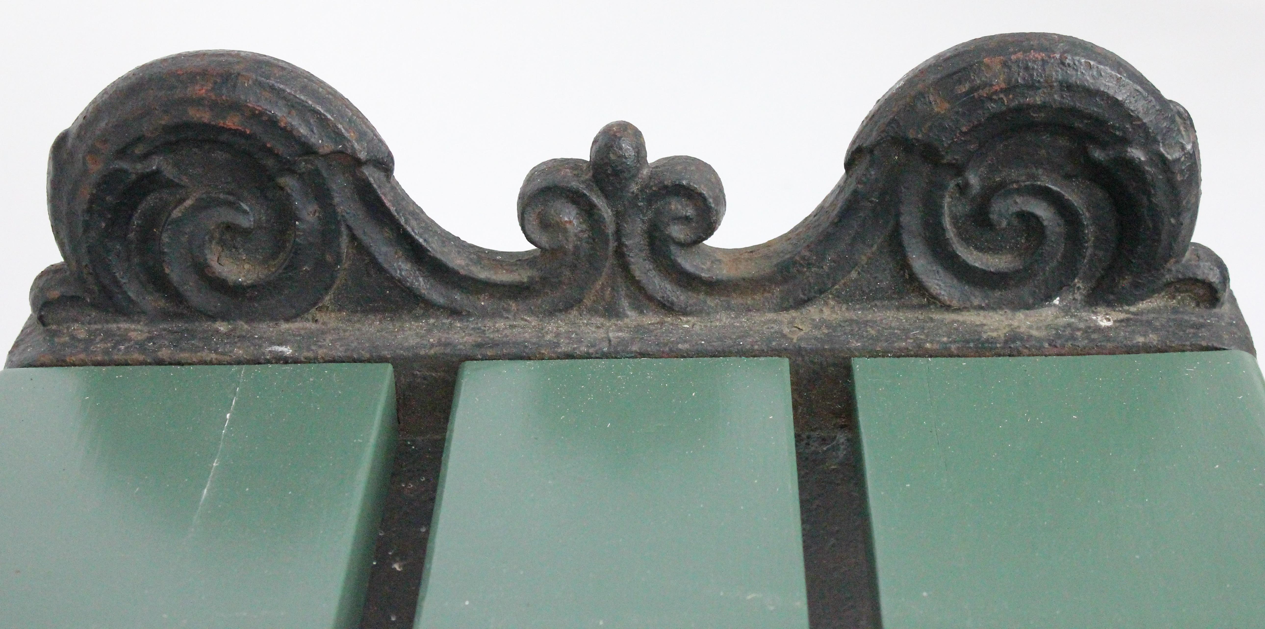 Swedish 1920s Cast Iron Park Bench Designed by Folke Bensow 8