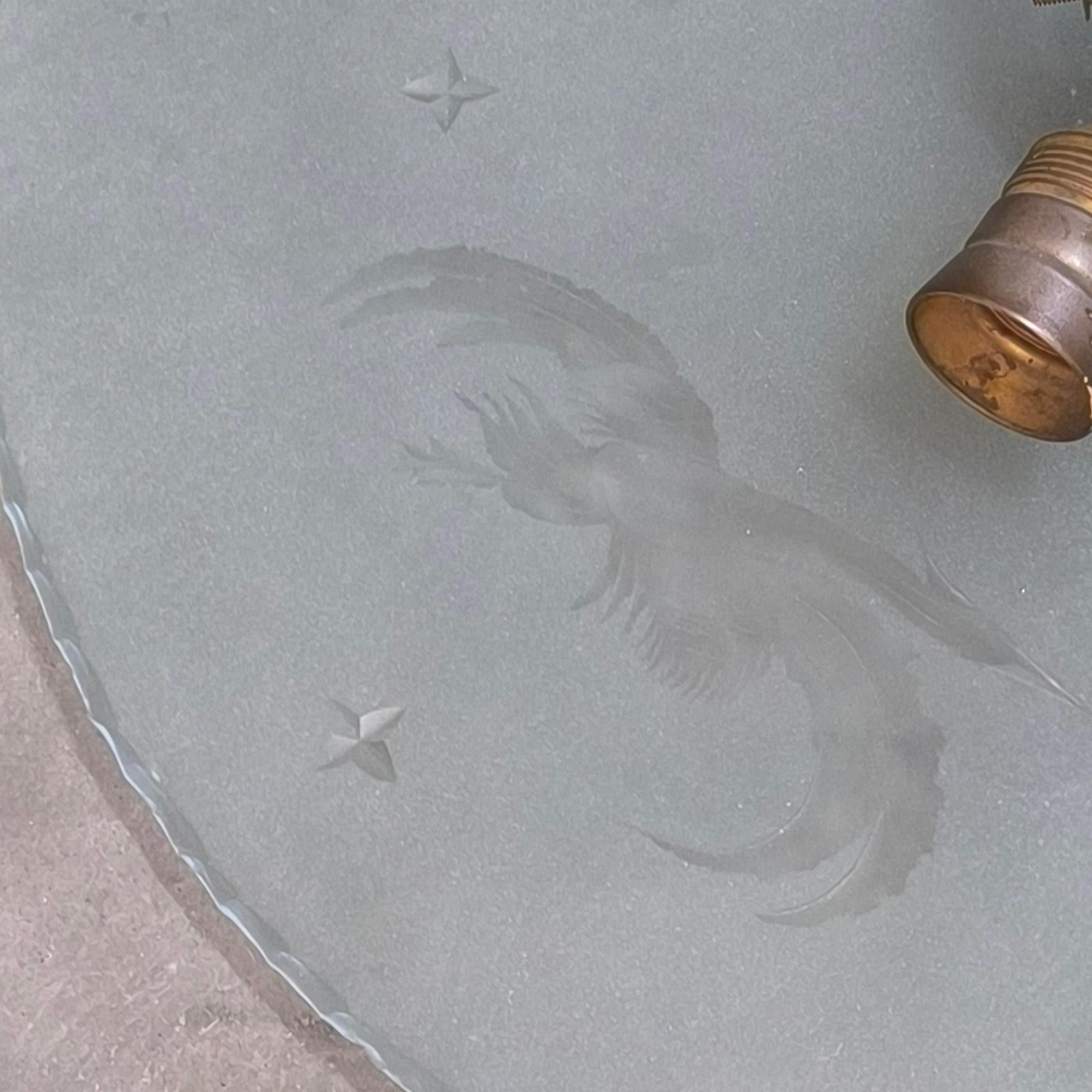 Ciondolo da soffitto a filo in vetro Swedish art glass 1930 di Glossner in vendita 2
