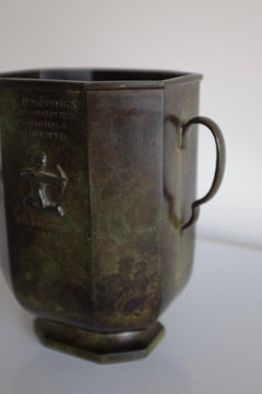 Swedish 1930s Bronze Vase by Jacob Ängman, GAB, Sweden