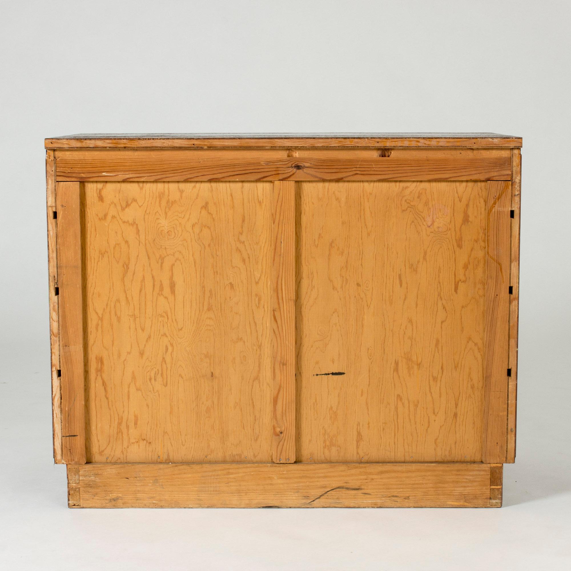 Swedish 1930s Functionalist Zebrano Chest of Drawers For Sale 2