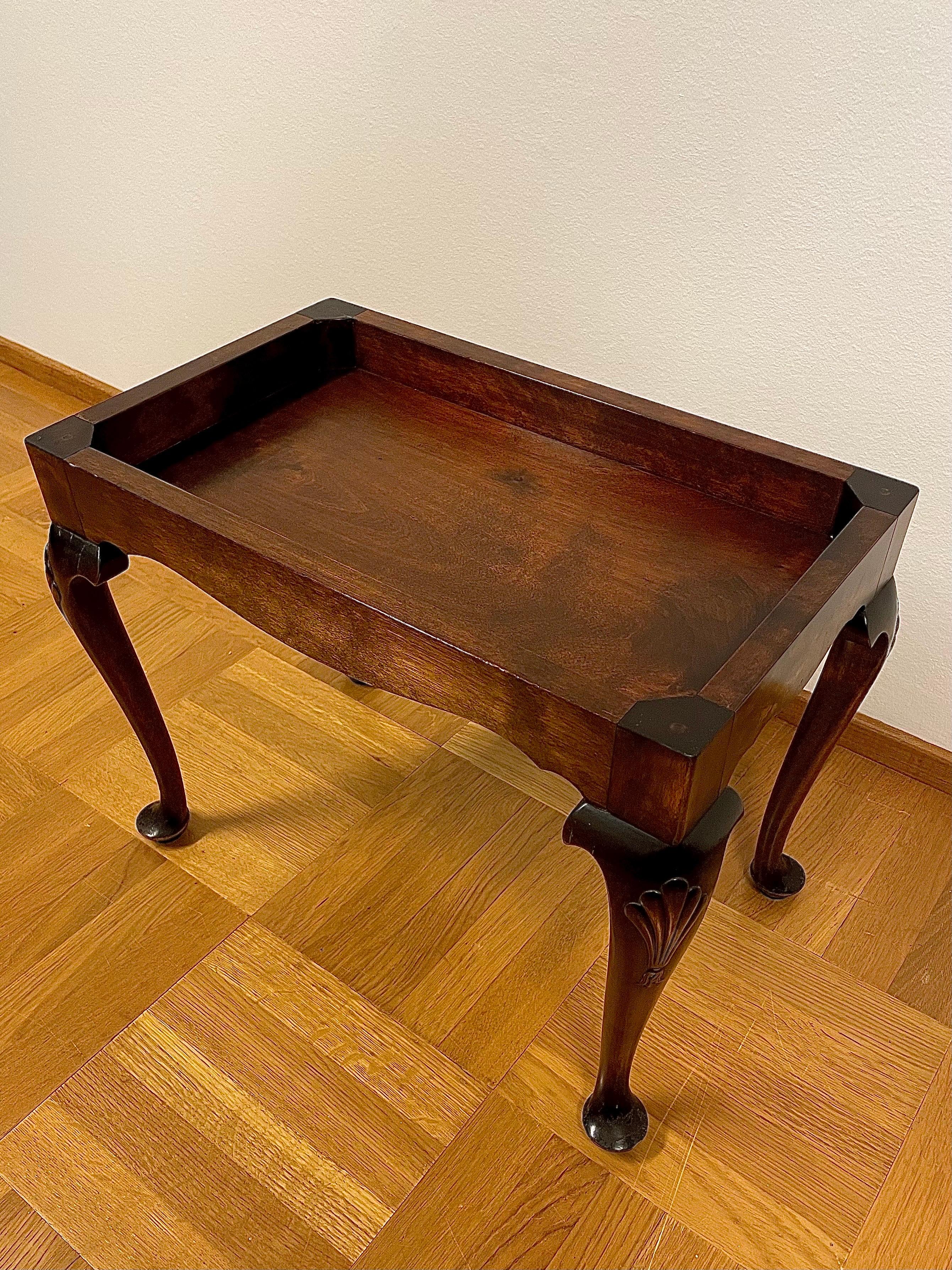 Swedish Tray Table in Stained Birch Manufactured 13/3 1929 by Nordiska Kompaniet For Sale 4