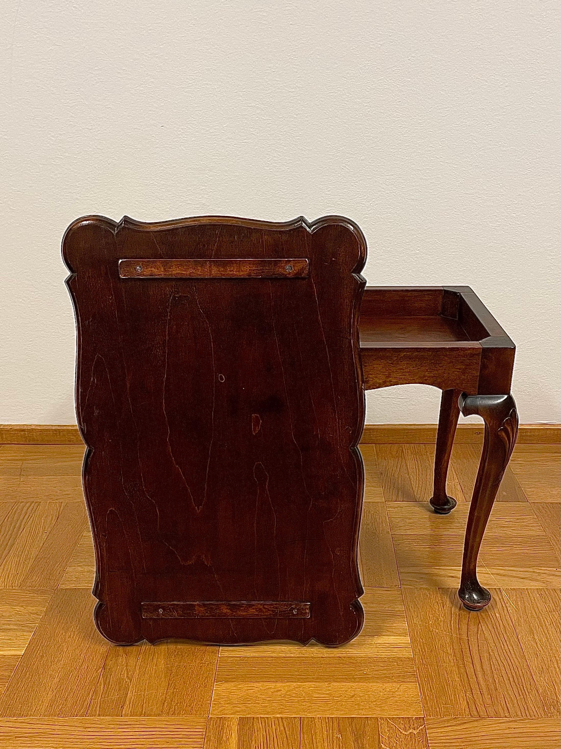 Swedish Tray Table in Stained Birch Manufactured 13/3 1929 by Nordiska Kompaniet For Sale 5