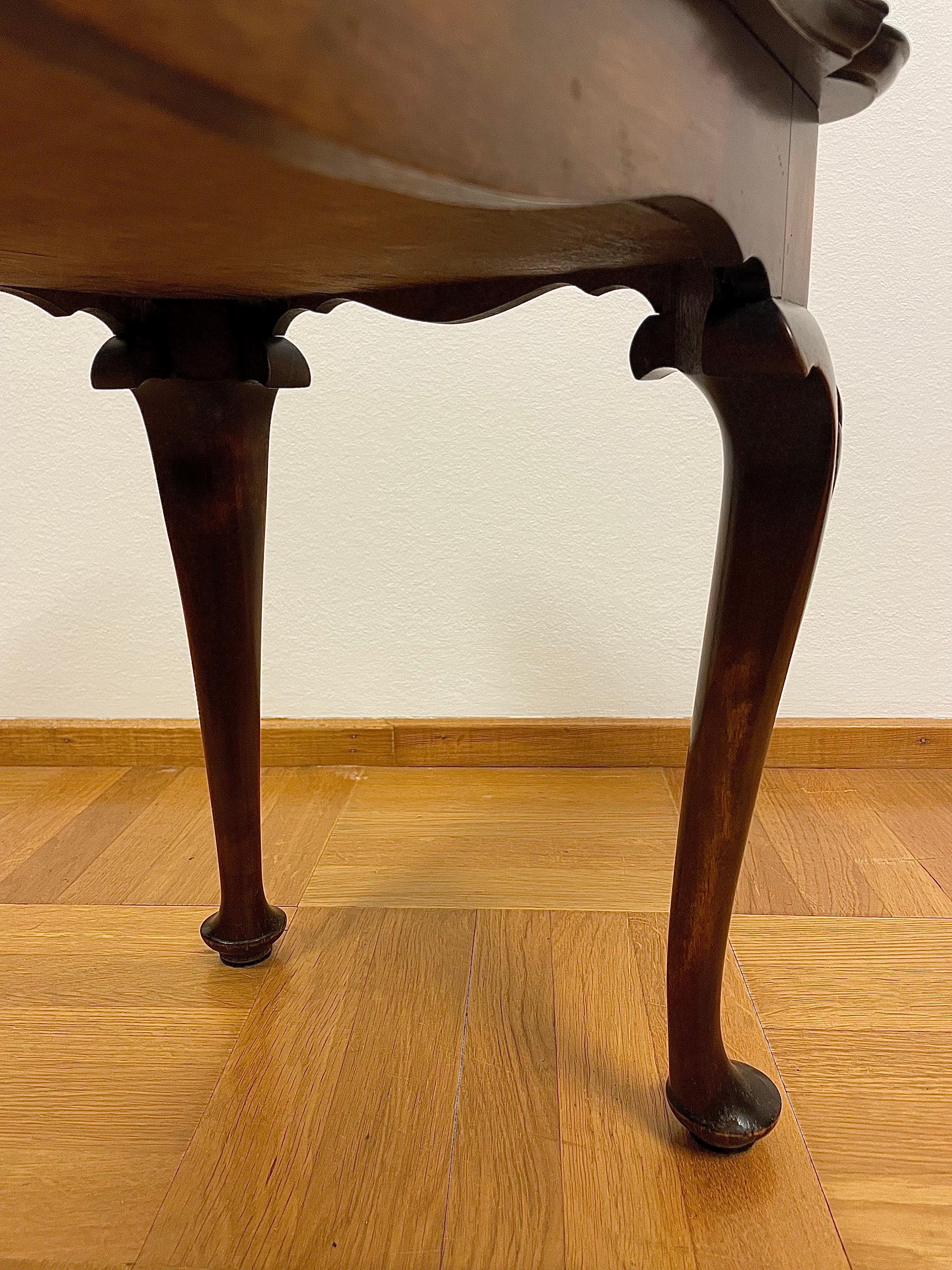 Swedish Tray Table in Stained Birch Manufactured 13/3 1929 by Nordiska Kompaniet For Sale 8