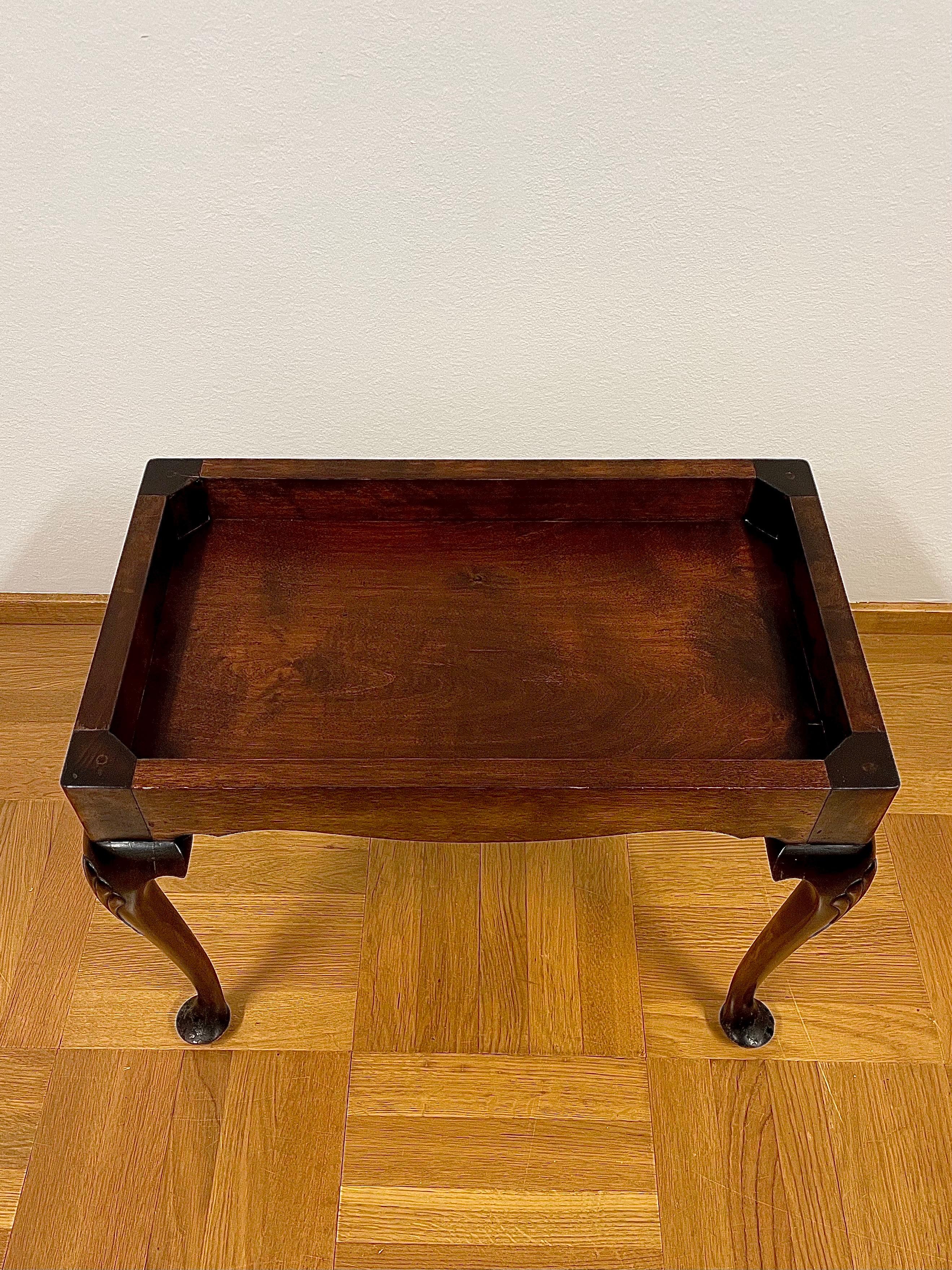 Swedish Tray Table in Stained Birch Manufactured 13/3 1929 by Nordiska Kompaniet For Sale 3