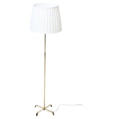Swedish 1940s Brass Floor Lamp by Böhlmarks