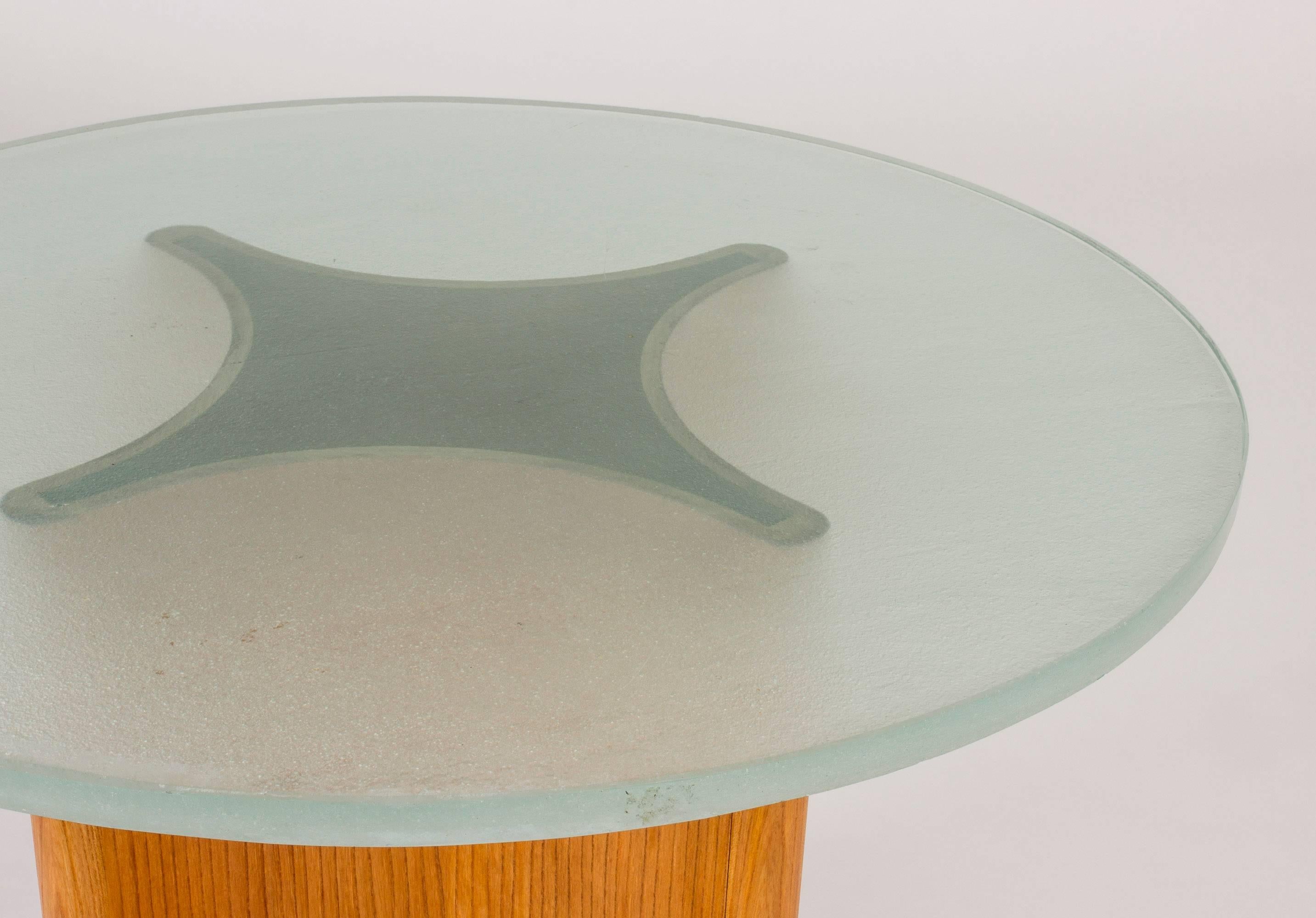 Swedish 1940s Glass Occasional Table In Good Condition For Sale In Stockholm, SE