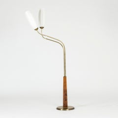 Swedish 1940s Mahogany Floor Lamp