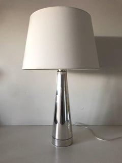 Swedish, 1950 Scandinavian Modern Falkenberg Stainless Steel Table Lamp
