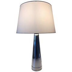 Swedish, 1950 Scandinavian Modern Falkenberg Stainless Steel Table Lamp