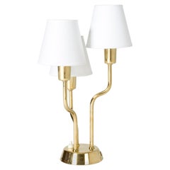 Swedish 1950s Brass Table Lamp