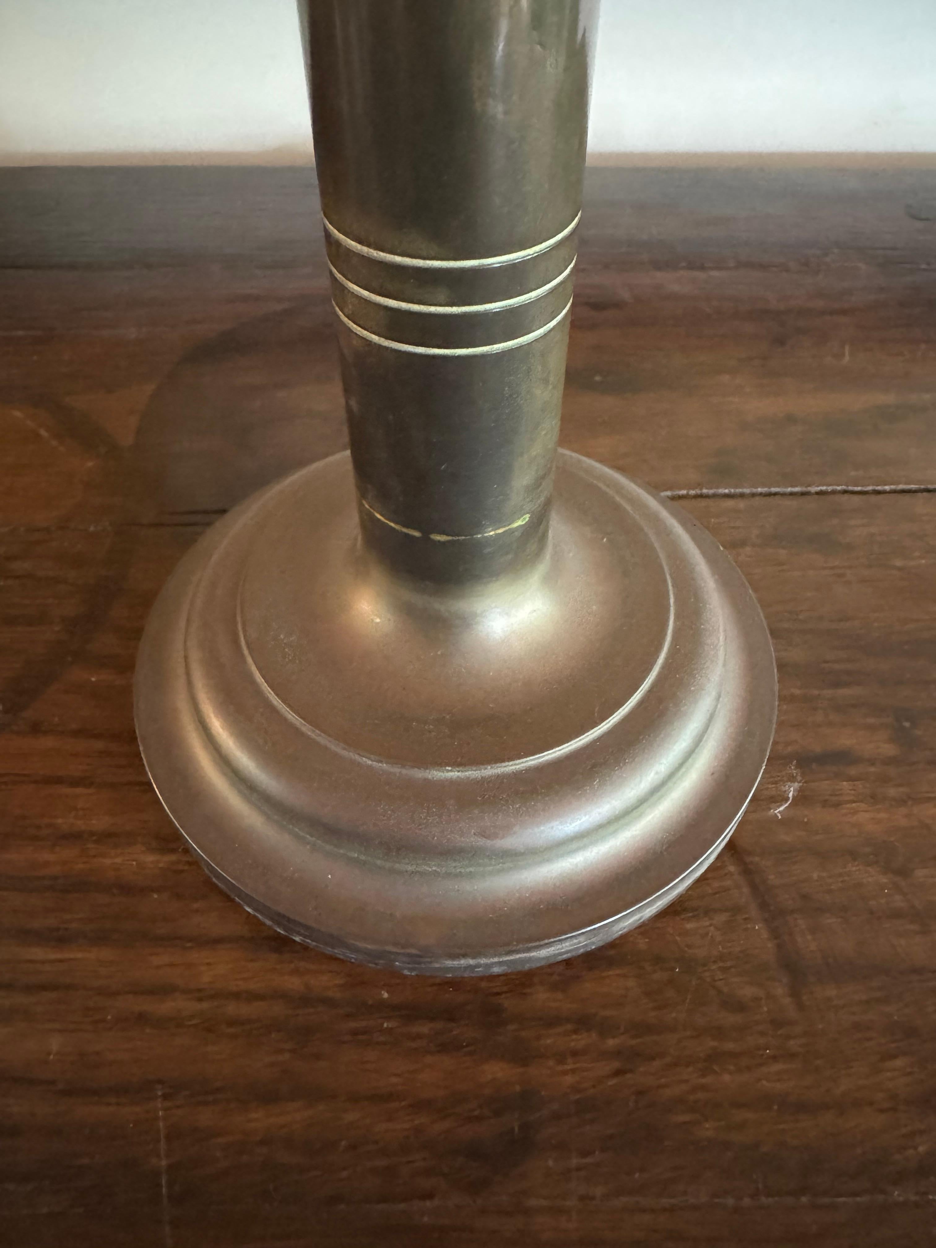 Swedish 1950’s bronze patinated lamp In Good Condition For Sale In London, GB