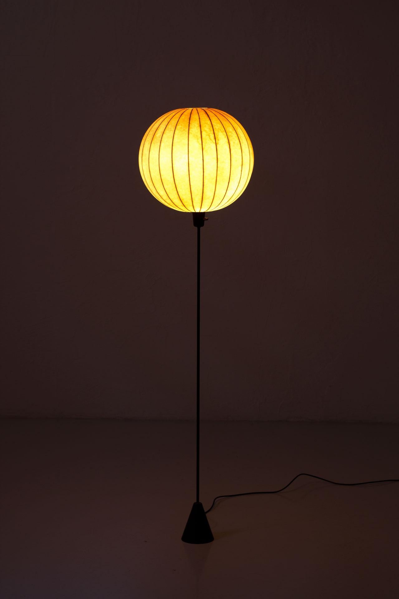 Scandinavian Modern Black & White Floor Lamp by ASEA, Sweden 5
