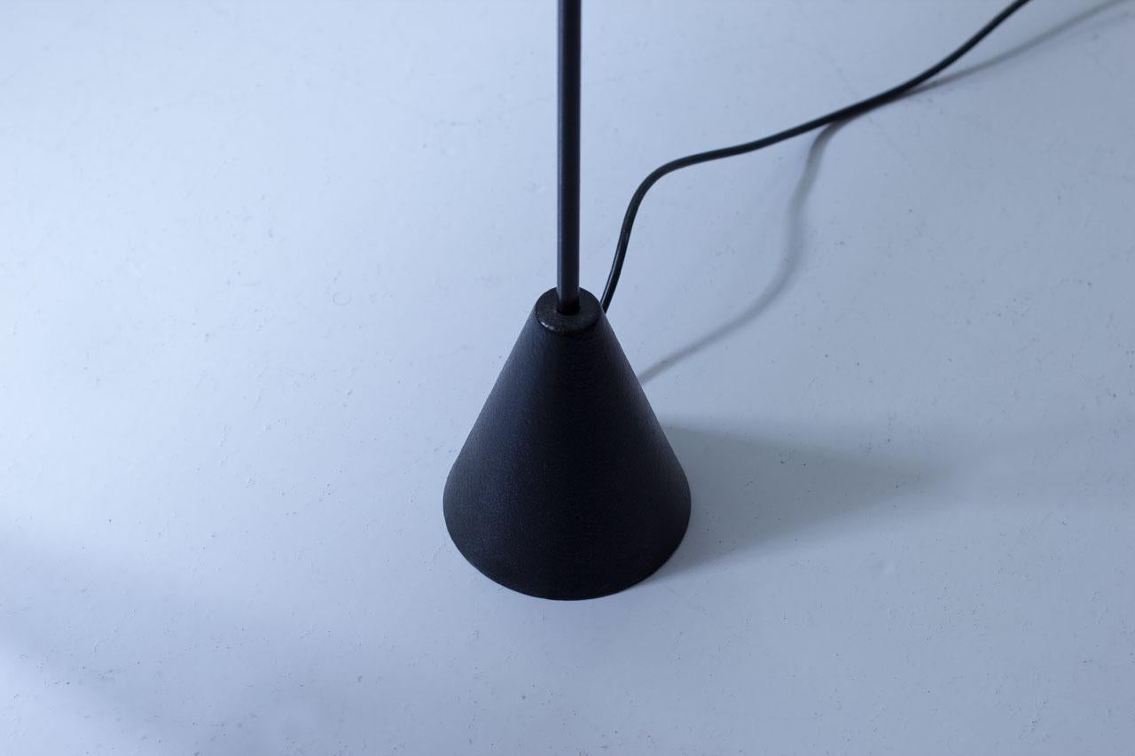 Scandinavian Modern Black & White Floor Lamp by ASEA, Sweden 2