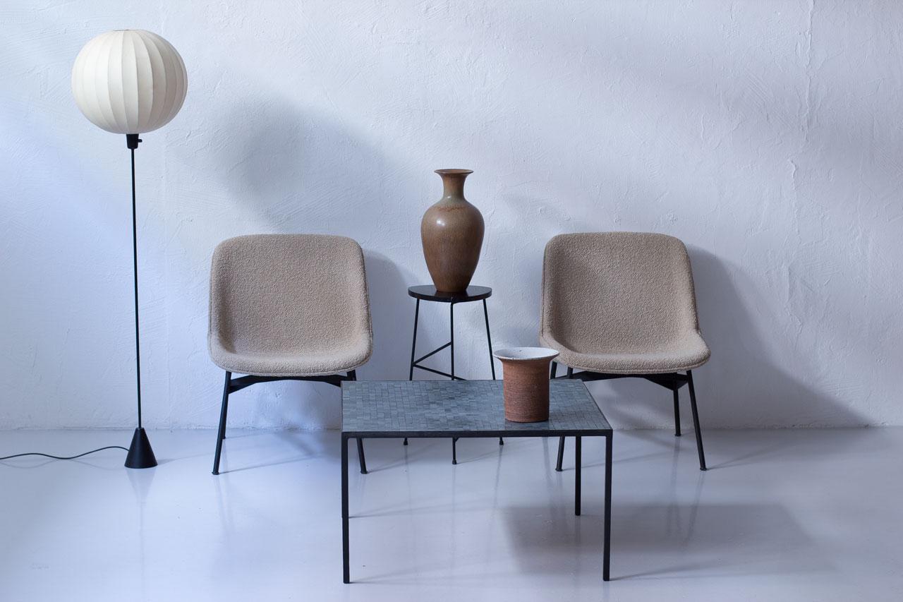 Scandinavian Modern Black & White Floor Lamp by ASEA, Sweden 3