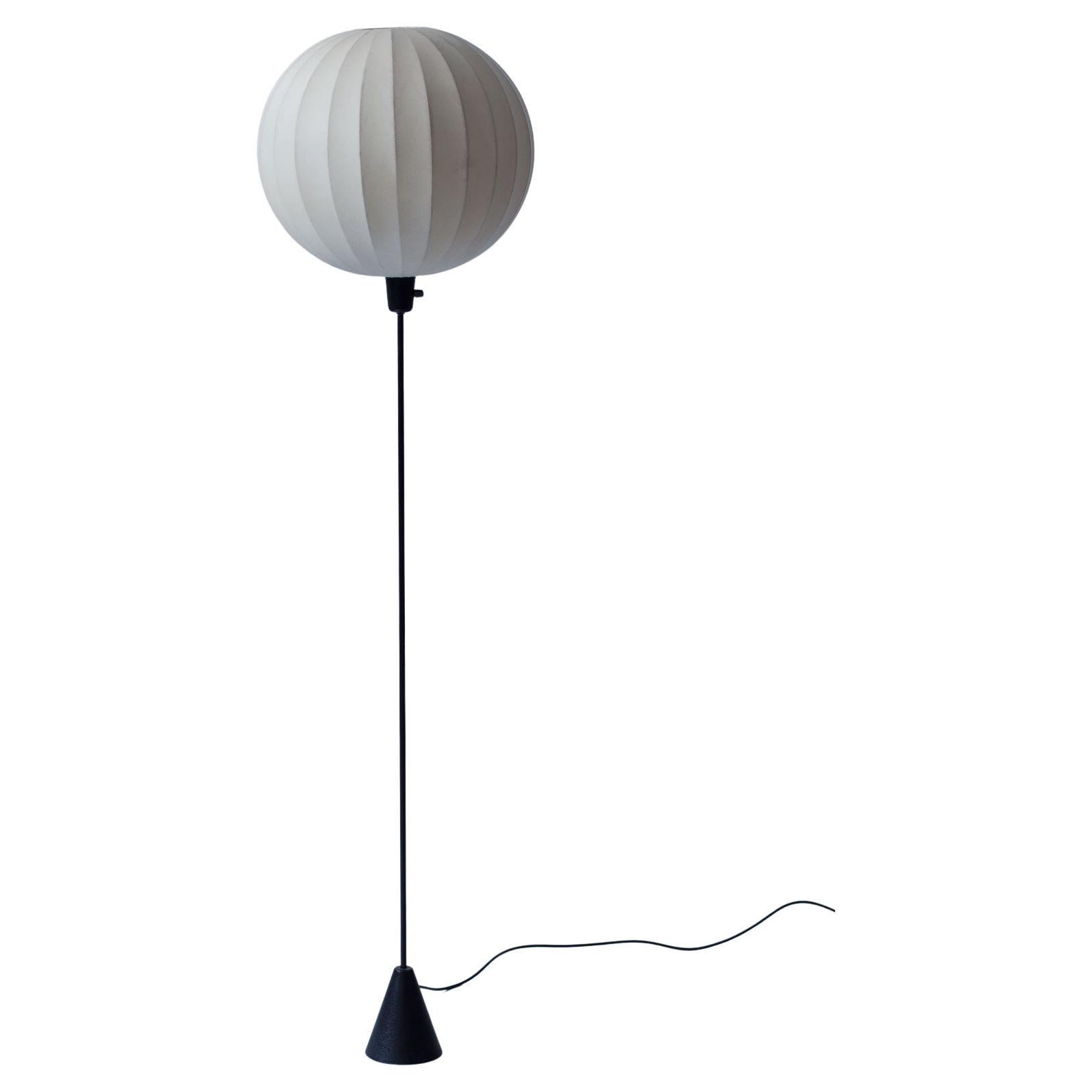 Scandinavian Modern Black & White Floor Lamp by ASEA, Sweden