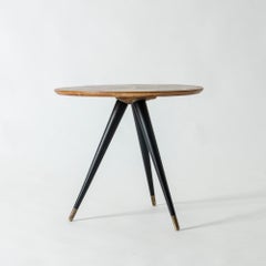 Swedish 1950s Side Table with Inlays