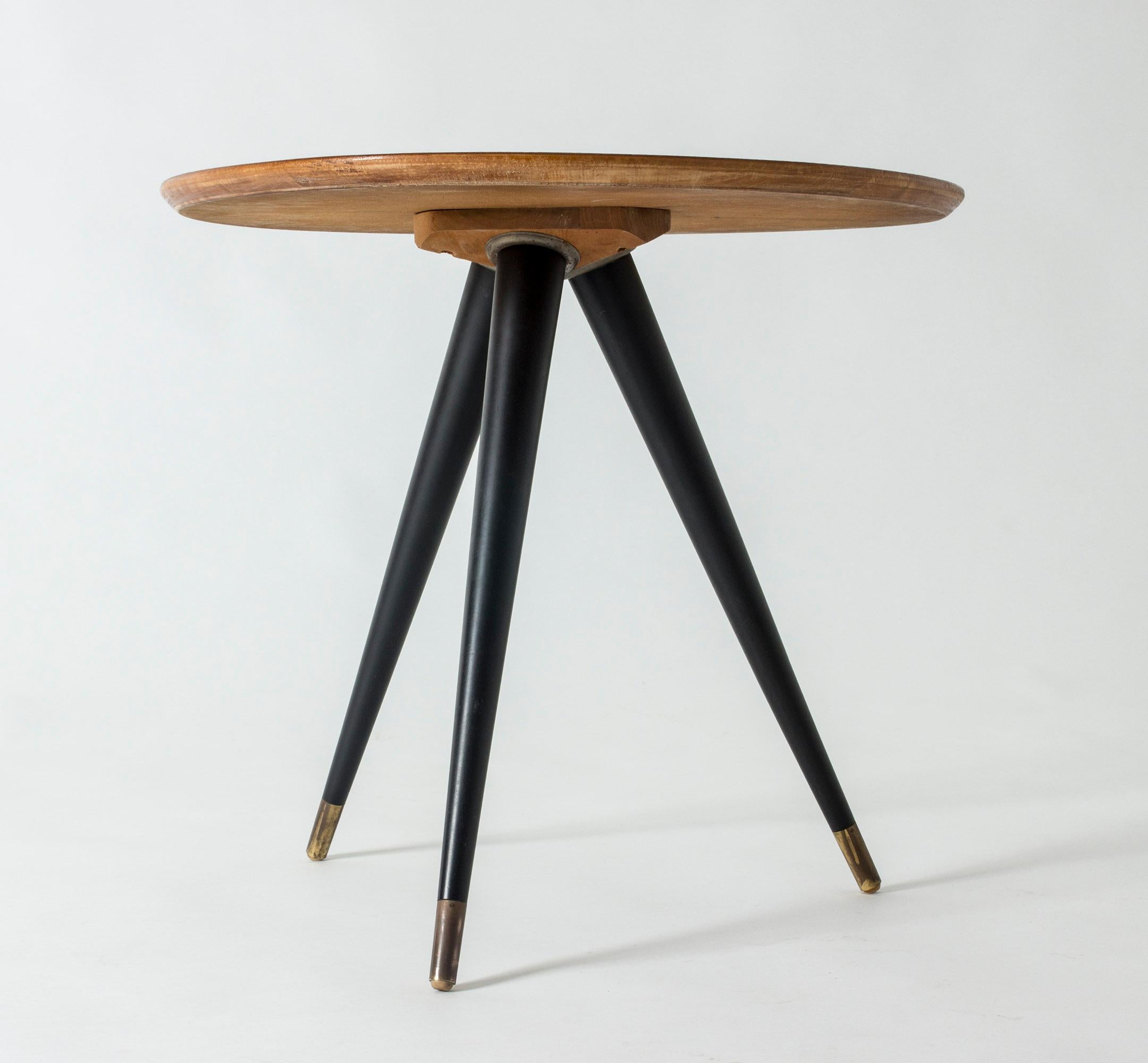 Swedish 1950s Side Table with Inlays 1
