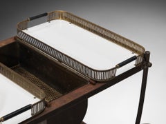 Swedish 1950s Tea Trolley in Brass