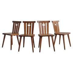 Swedish 1960s Göran Malmvall Pine Dining Chairs