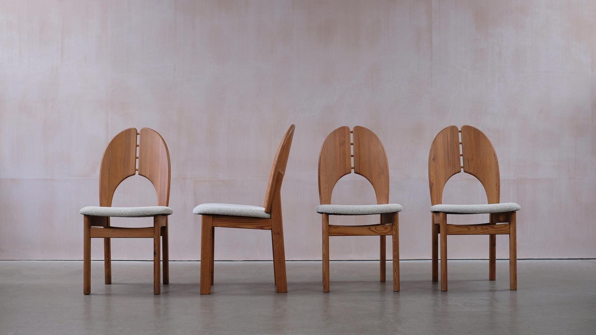 Scandinavian Modern Swedish 1960s Pitch Pine Chairs For Sale