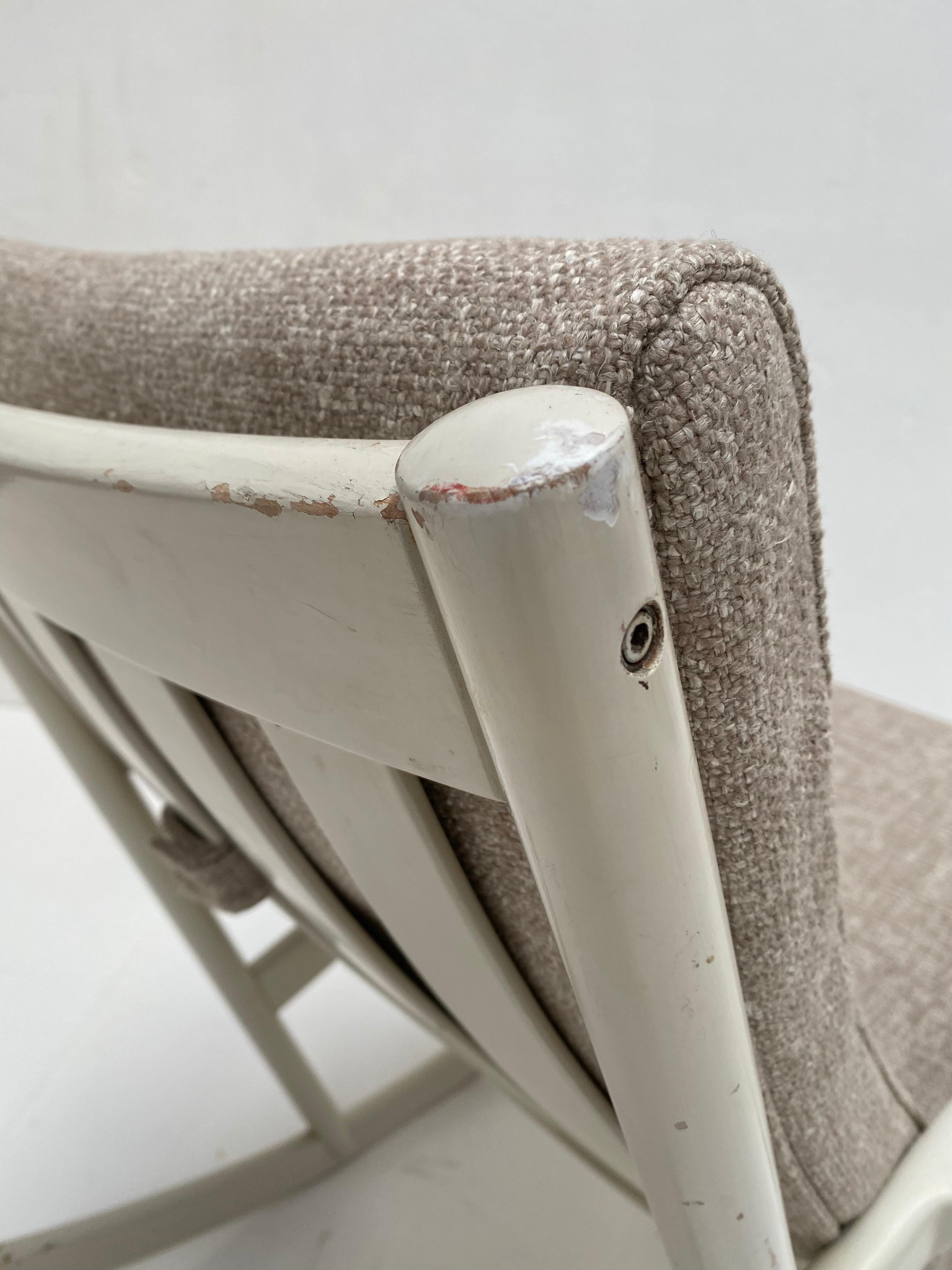 Swedish 1960s Rocking Chair with New De Ploeg Wool Upholstery 1